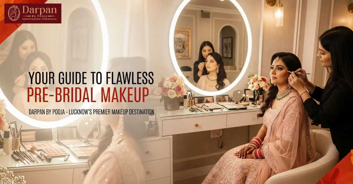 Your Guide to Flawless: Unpacking Pre-Bridal Makeup Essentials with Darpan by Pooja in Lucknow