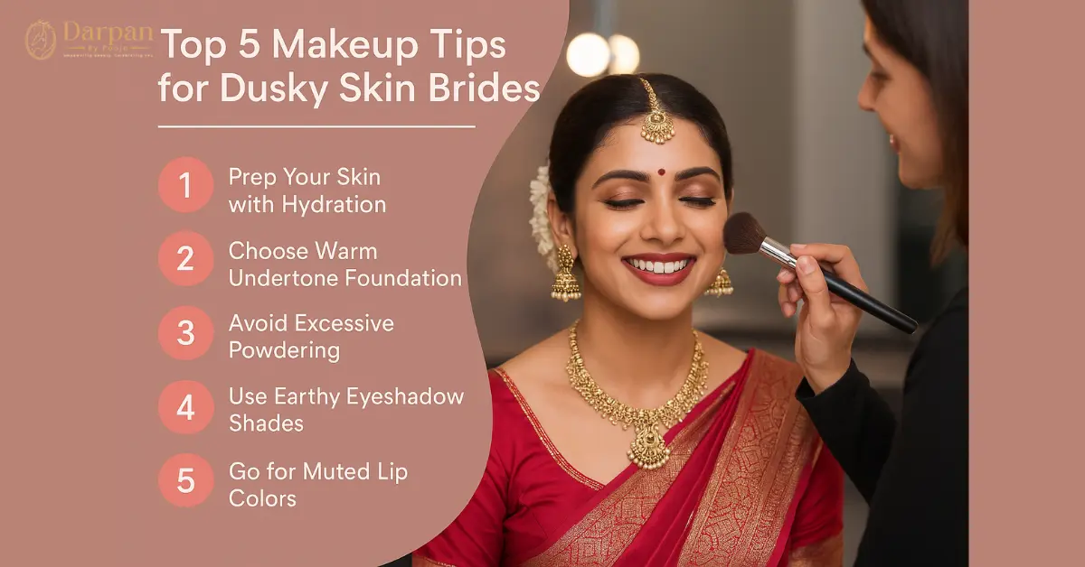 Natural Bridal Makeover Looks for Dusky Skin: Subtle Yet Stunning