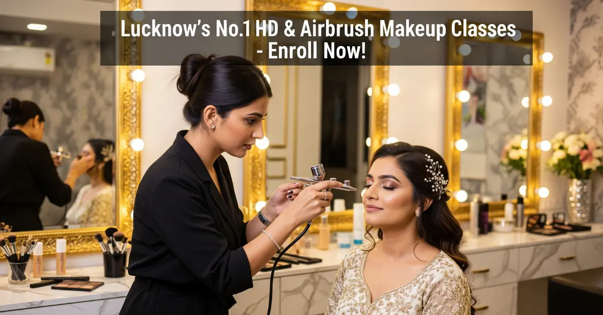 HD and Airbrush Makeup Classes in Lucknow: Start Your Career with Darpan by Pooja