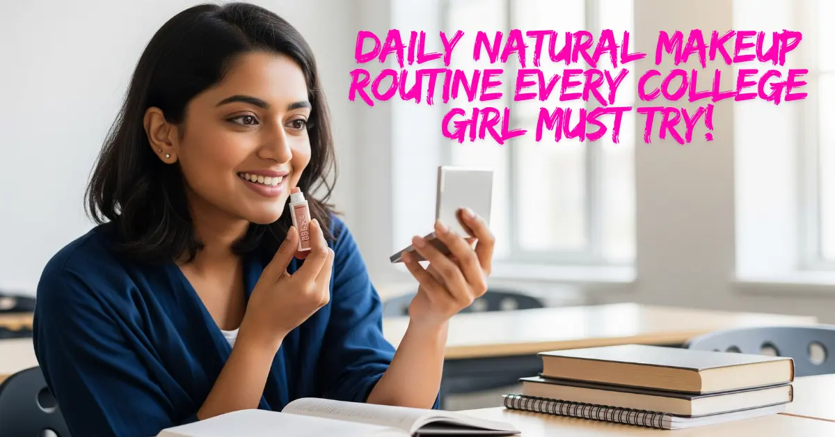 Daily Natural Makeup Routine for College Girls: Minimal Yet Stylish